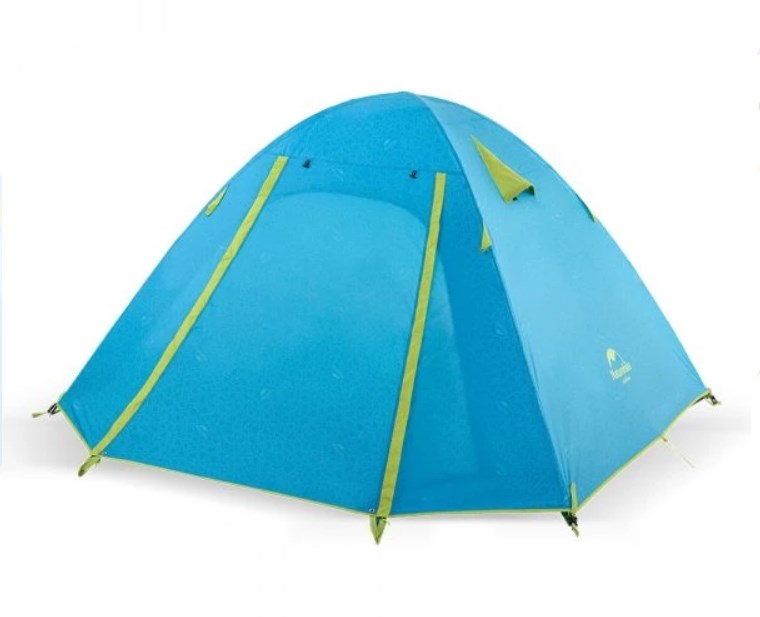 Палатка Naturehike P-Series 3-местная, алюминиевый каркас, голубая NH18Z033-P-3SBL