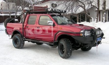 Пороги силовые алюминиевые KDT 1703L Nissan NP-300