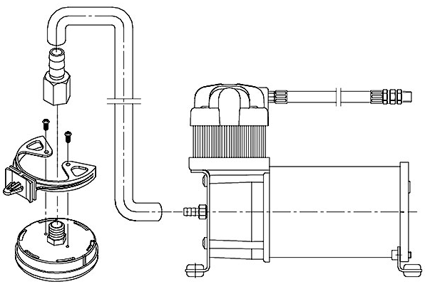 Корпус воздушного фильтра 1/4х1/4 92621