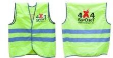 Жилет сигнальный на липучках (размер M) 4x4Sport  4X4Sport-00013