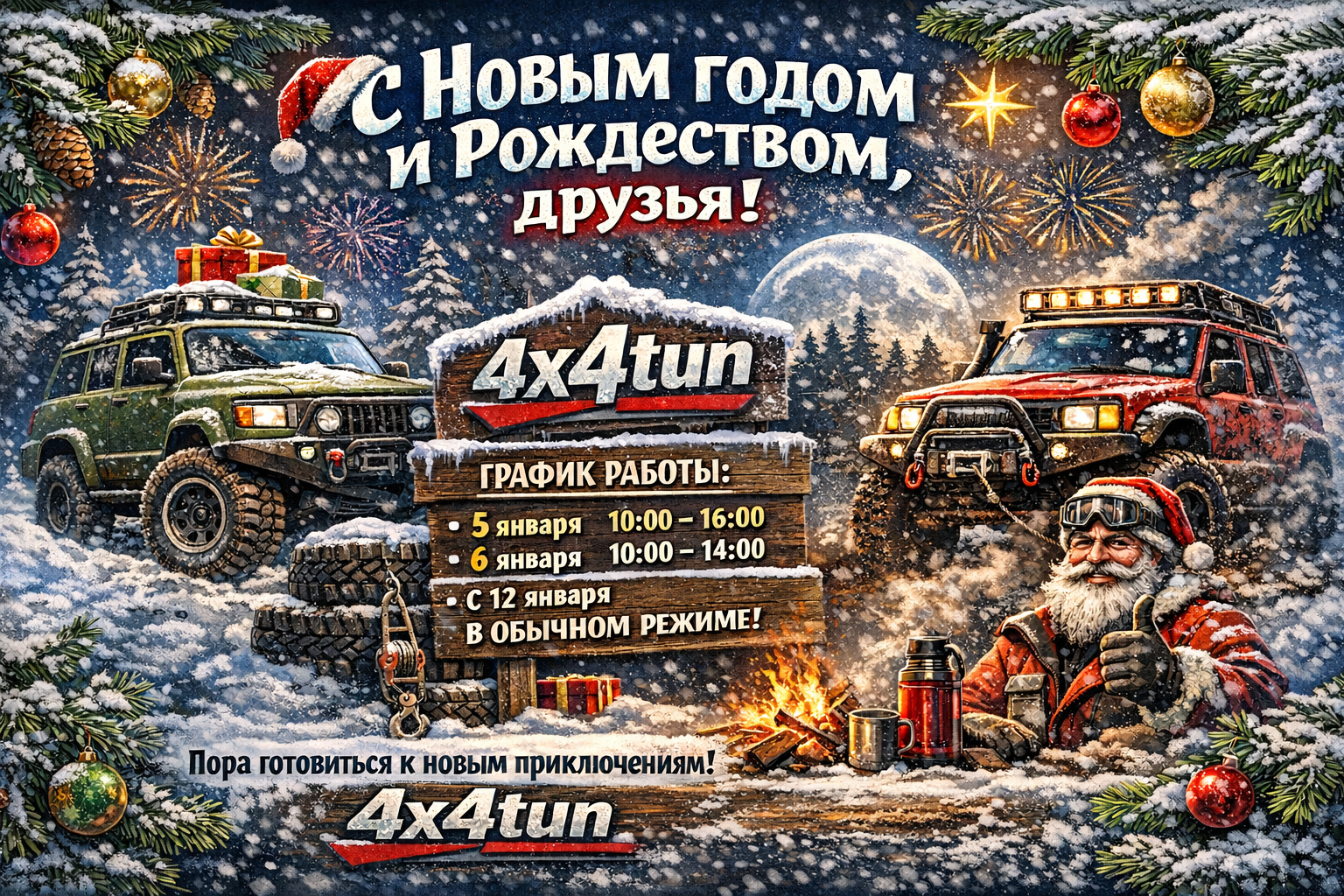 С Рождеством и Новым годом, друзья! С Рождеством и Новым годом, друзья!