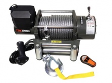 Лебедка автомобильная 4REVO 17000 24V со стальным тросом  4R-W170A-24