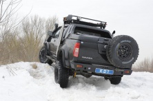 Бампер задний силовой  KDT Nissan Navara  1602