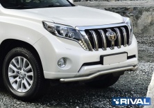 Защита переднего бампера d57 волна RIVAL Toyota Land Cruiser Prado 150 2009-2013-2017  R.5704.015
