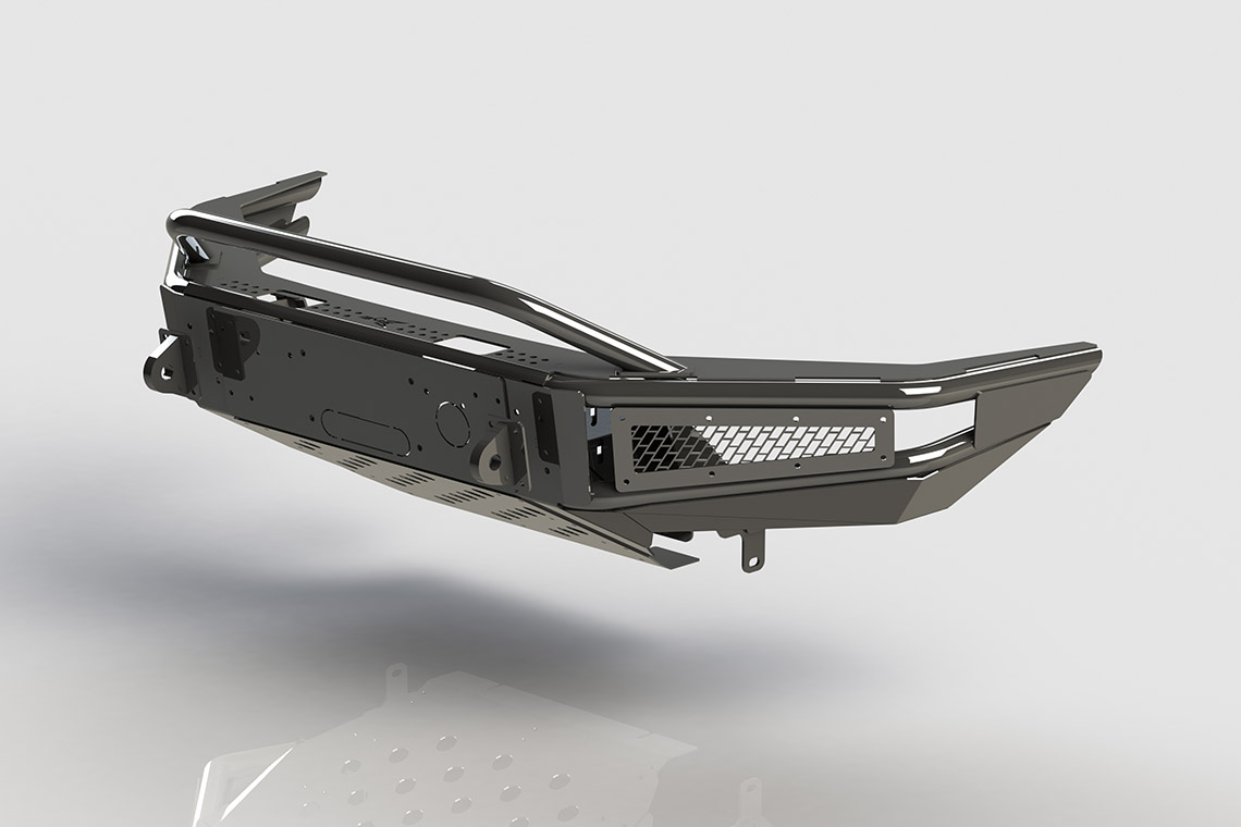 Бампер силовой передний BMS ALFA для Тойота Хайлюкс Рево 2015-2020 BMS060036