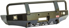 Бампер РИФ передний Mazda B2500/Ford Ranger 1998-2006 с доп. фарами и защитной дугой