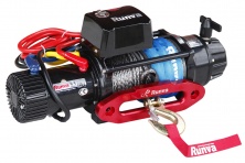 Лебёдка электрическая 12V Runva 9500lbs, 4350кг, влагозащищенная, синтетический трос   EWB9500-Q-SR