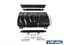 Защита радиатора RIVAL Fiat Fullback 2016-/ Mitsubishi L200 2015-/ Mitsubishi Pajero Sport 2016-  111.4046.2