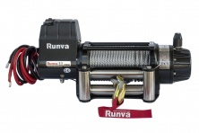 Лебёдка электрическая 12V Runva 9500lbs, 4350кг, влагозащищенная   EWB9500S