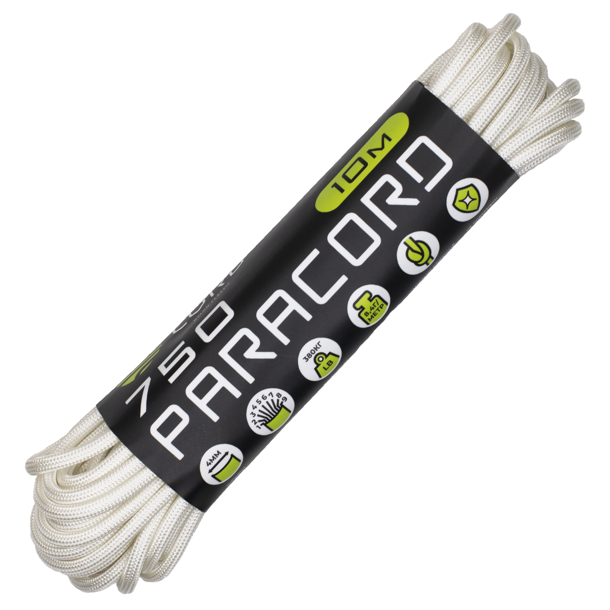 Паракорд 750 CORD nylon 10м (white)  750.N10.W
