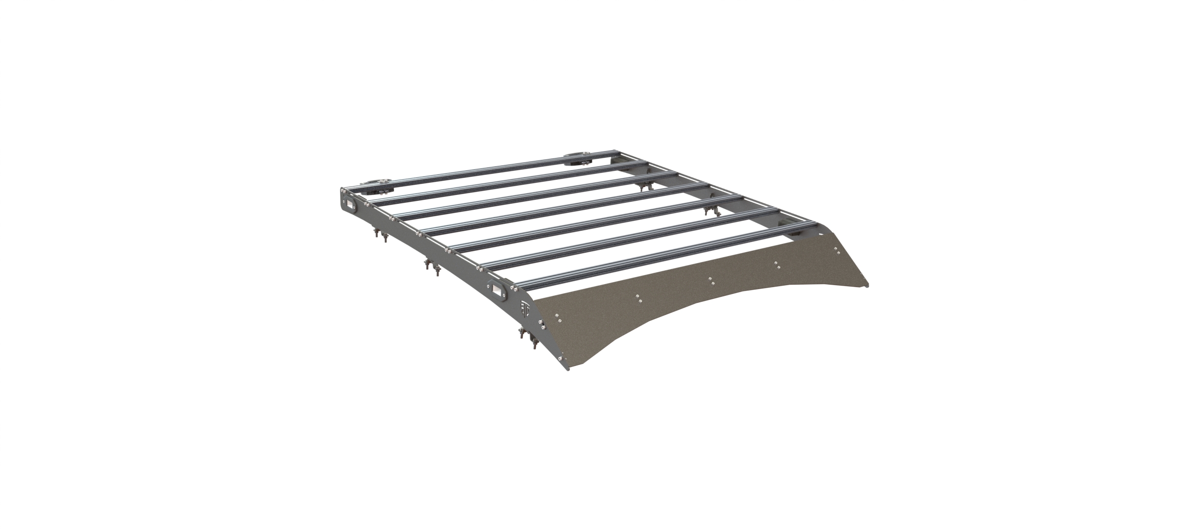 Багажник экспедиционный STC Toyota Tundra Double Cab с рабочим и задним светом  STC-TTDC-TR-L2L3