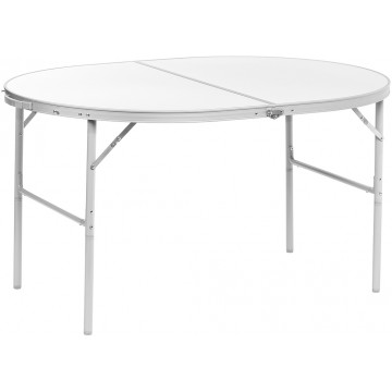 Стол HELIOS складной овальный 120х60х70 см АЛЮМИНИЙ (старый арт. T-21407M)  T-21407MAl