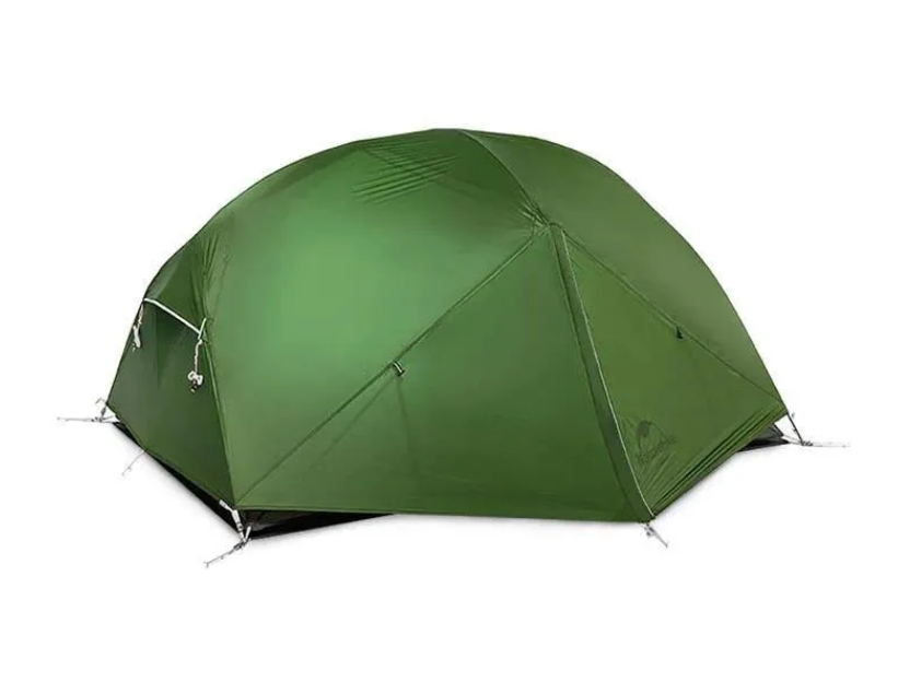 Палатка Naturehike Mongar 2-местная, алюминиевый каркас, зеленая NH17T007-M-FGR