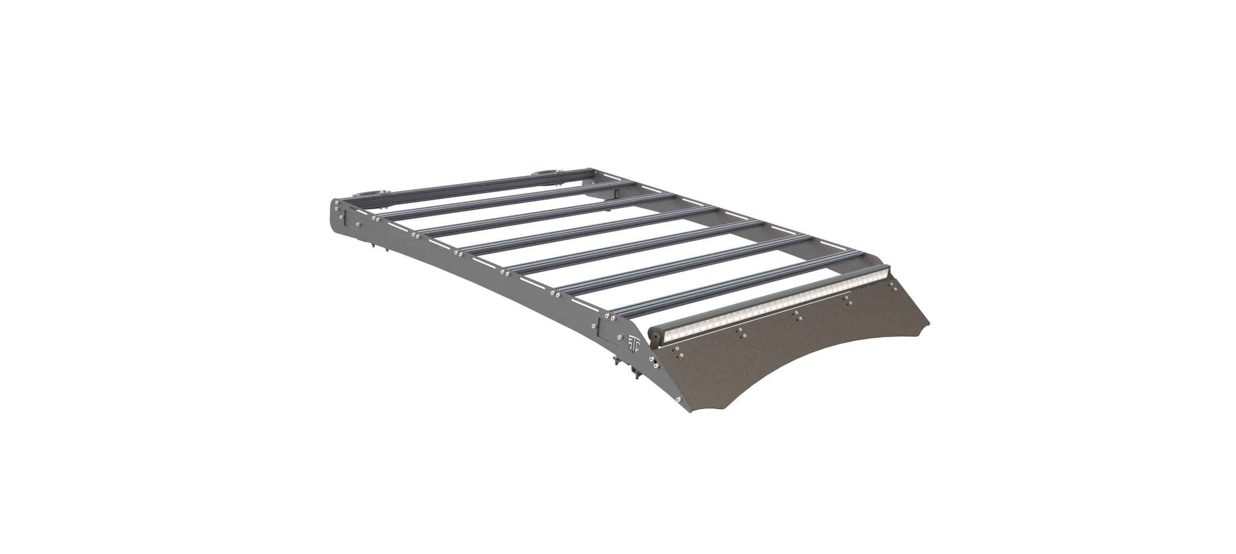 Багажник экспедиционный STC Mitsubishi L200 2015+ с дальним и задним светом  STC-ML200/15-TR-L1L2