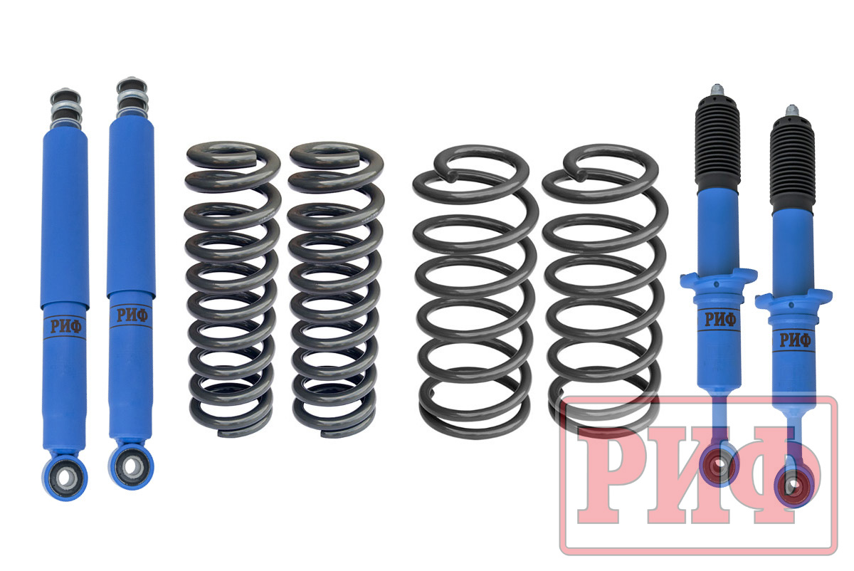 Лифт-комплект РИФ арктический Toyota Land Cruiser Prado 120, FJ Cruiser 30 мм мягкий RIF-TLC120-A-Arc