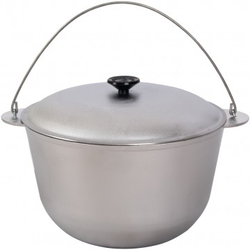 Казан походный с крышкой, 6 л, силумин, диаметр 26 см.  БКД06