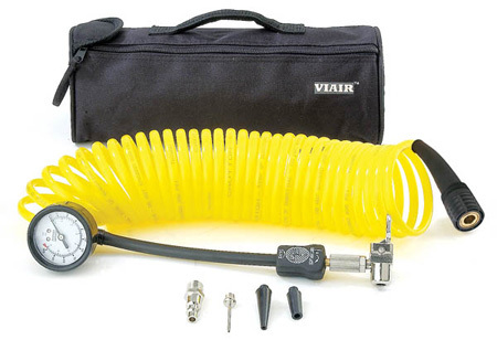 Шланг для подкачки колёс с манометром до 7 атм 7,6м 00025