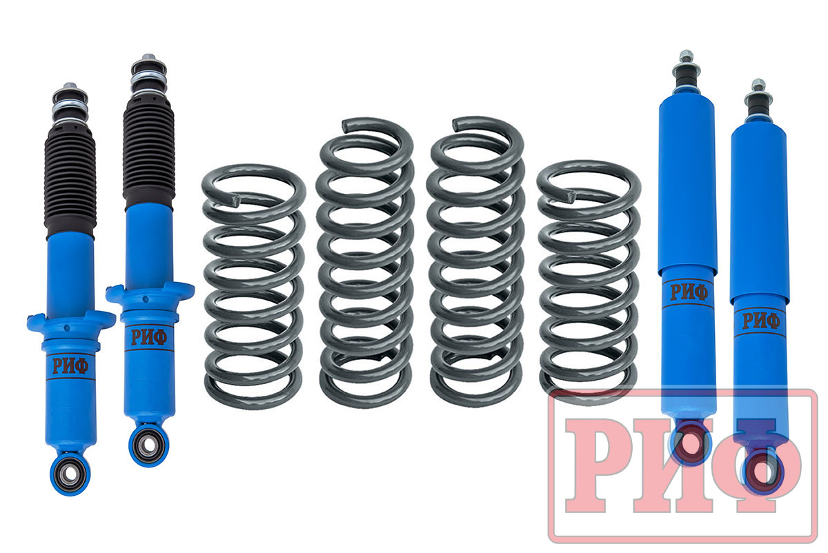 Лифт-комплект РИФ арктический Toyota Land Cruiser Prado 90/95, 4Runner (кузов 185) 1996-2002 лифт 45 мм мягкий RIF-4run-B-Arc