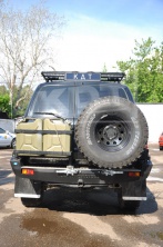 Кронштейн крепления под две канистры KDT Toyota Land Cruiser 105   0315