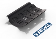 Защита радиатора RIVAL Mitsubishi L200 2006-2015/ Mitsubishi Pajero Sport  2008-2016   111.4005.1