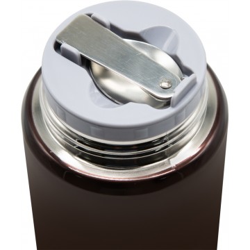 Термос ТОНАР 750 мл. коричневый, широкое горло (ложка в комплекте)  HS.TM-037