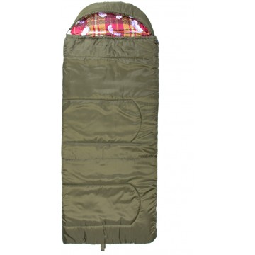 Мешок спальный Helios БАТЫР XXL СОШ-3 (220*90) зелёный (холлофайбер), (ТК: +15°C)  82405