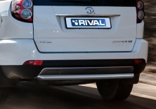 Защита заднего бампера d57 RIVAL Great Wall Hover H3 2014-2015 R.2007.008