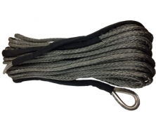 Трос Dyneema синтетический для лебедки 6мм*18м, серый, 12-и прядная синтетика Telawei 5971