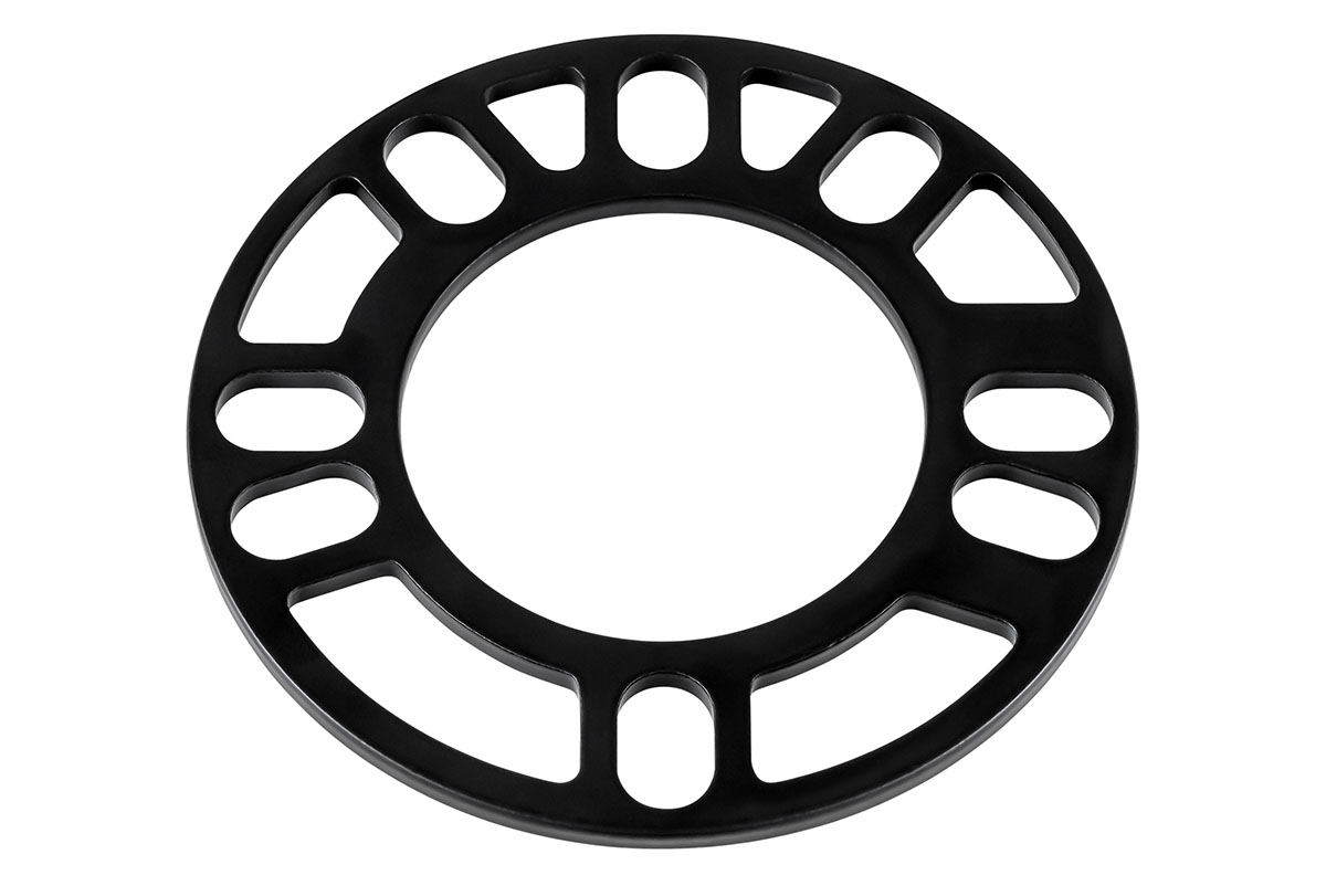 Проставка колесная пластина 4-114,3мм/4-100мм/5-114,3мм/5-100мм , h-5 мм (1шт) черная , алюминий WS-121