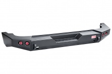 Бампер РИФ задний Jeep Wrangler JK 2006+ с квадратом под фаркоп и фонарями, стандарт