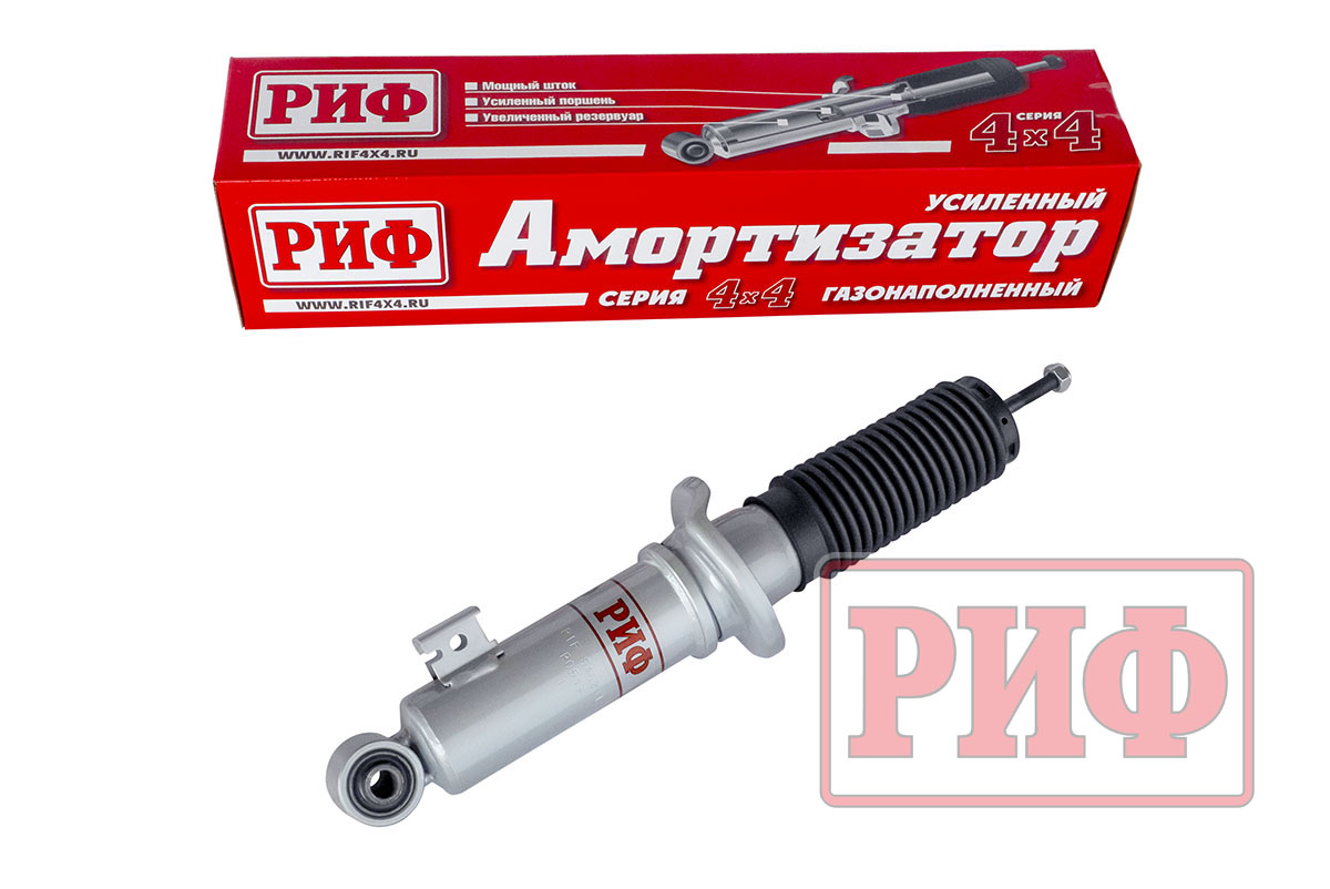 Амортизатор РИФ передний газовый Mitsubishi L200 2005+, Pajero Sport II, III 2009+ лифт 0-40 мм  SAG241