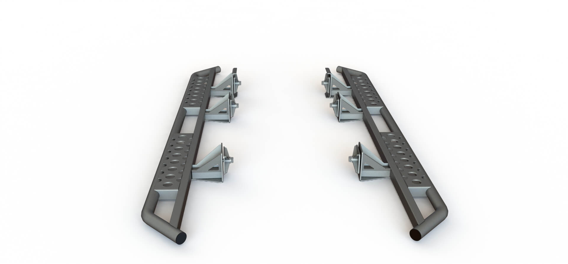 Пороги силовые Toyota Tundra 2006-2013 раздельные ступени STC-TT6-S-C2