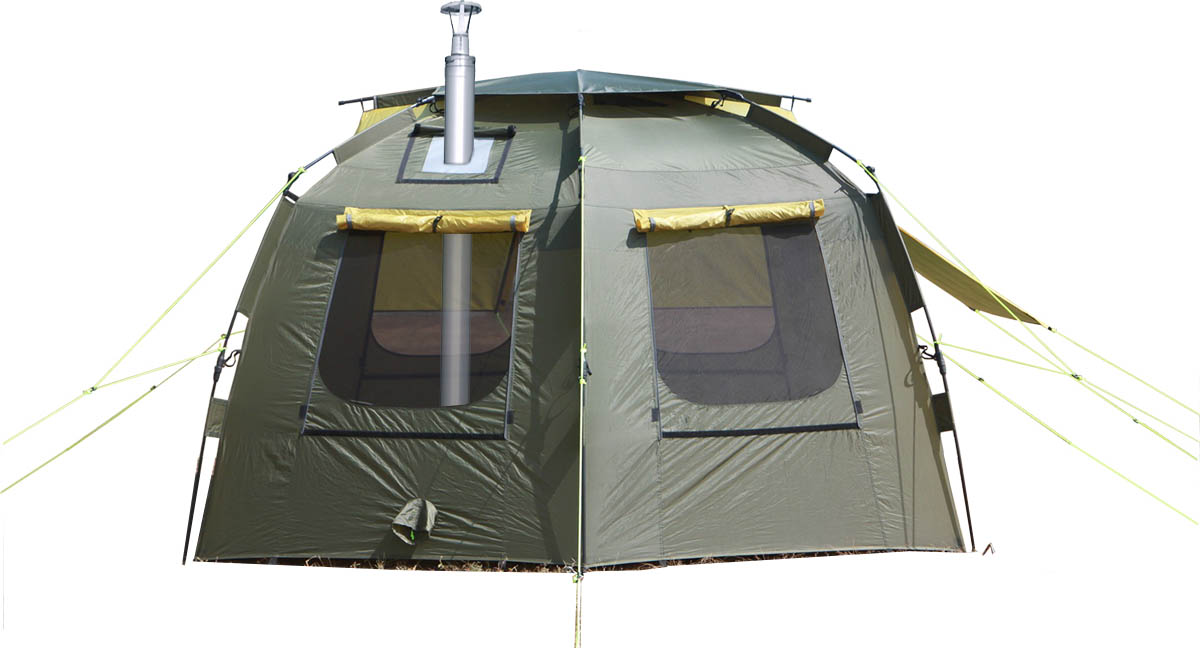 Палатка автомат всесезонная 4 Season Thermal, цвет хаки/желтый  M-KM-077