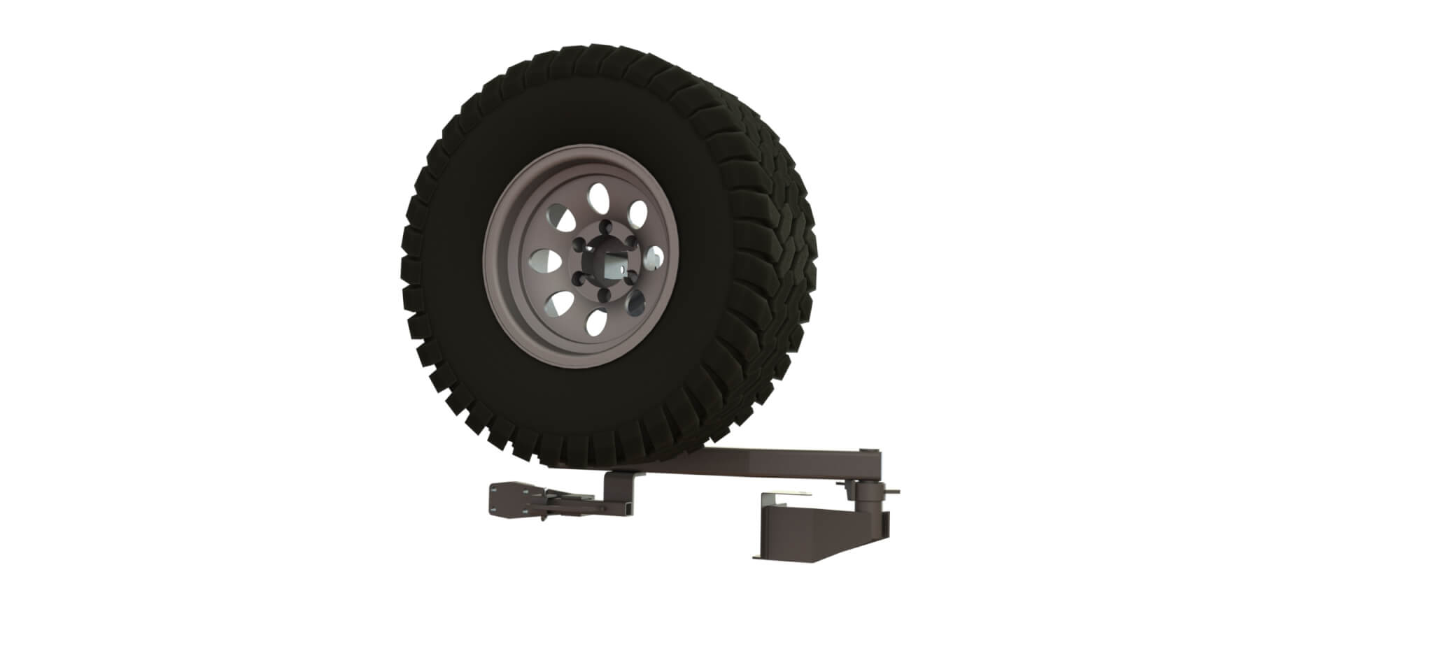 Калитка в штатный бампер Toyota Land Cruiser 105