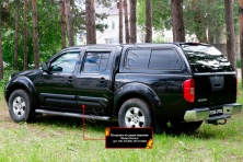 Молдинг на дверь широкий, задний правый Русская артель Nissan Navara 2005-2010  MN-076830