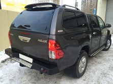 Кунг SJS Toyota Hilux REVO 2015+ черный (218) сдвижные окна STD-TOYRV-SL-218