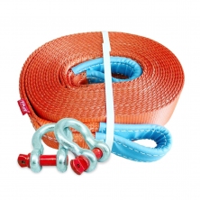 Динамический строп(рывковый), 28т, 9м, серия PRO Secura с шаклами 4.75т Tplus T008074