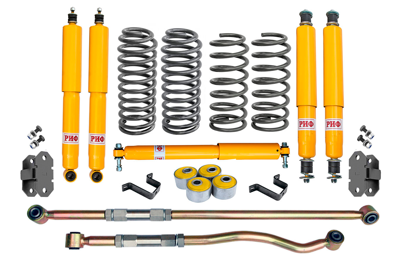 Лифт-комплект РИФ Toyota Land Cruiser 80/105 100 мм жесткий RIF-TLC80-4C