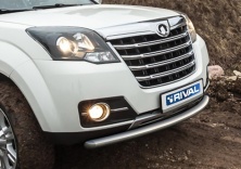 Защита переднего бампера d57 RIVAL Great Wall Hover H3 2014-2015  R.2007.001