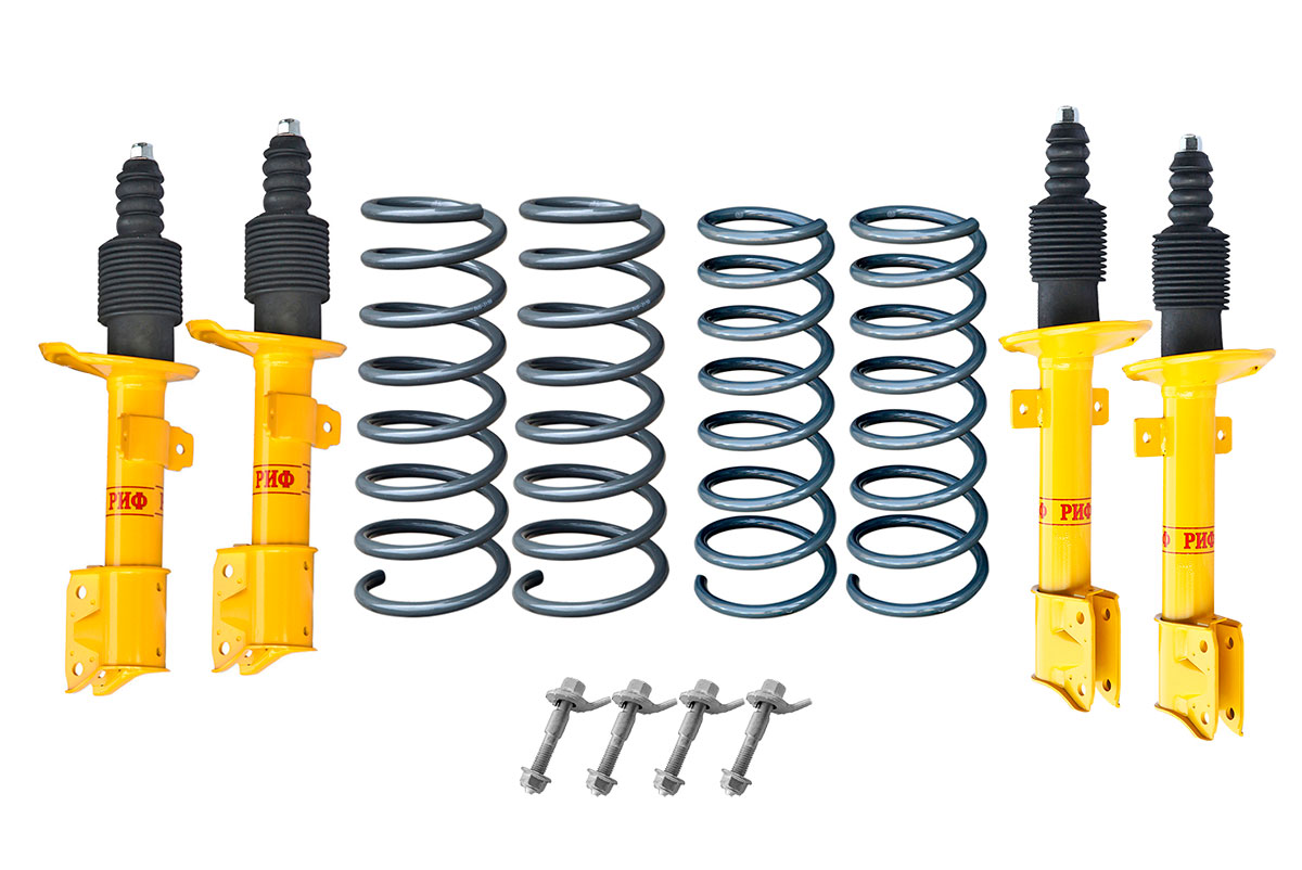 Лифт-комплект РИФ для Renault Duster (2010-2022), Nissan Terrano III 2004+ 4х4 лифт 40 мм RIF-DUS-C