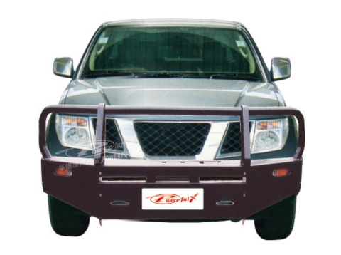 Бампер PowerFul передний Nissan Navara D40/Pathfinder R51 2007-2010 кенгурин HD08-NS-A115