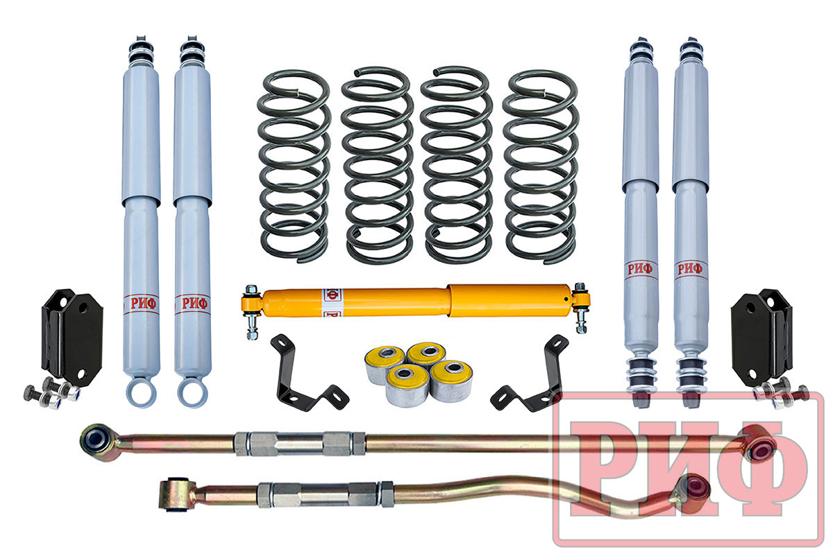 Лифт-комплект РИФ газовый для Toyota Land Cruiser 80/105 лифт 50 мм мягкий RIF-TLC80-B-G