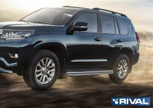 Защита штатного порога d42 RIVAL Toyota Land Cruiser 150 Prado  R.5704.016