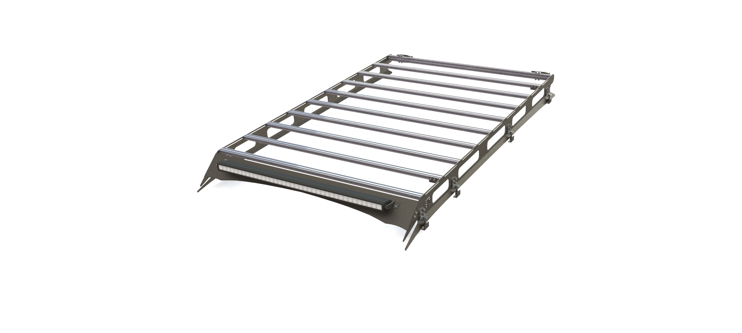 Багажник экспедиционный STC Toyota Land Cruiser 80 с дальним и задним светом  STC-TLC80-TR-L1L2