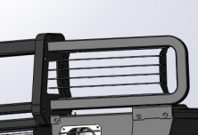 Защита передней оптики KDT 19051 Toyota Land Cruiser 70 2007-