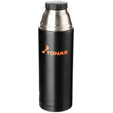 Термос ТОНАР 1000 мл. черный (дополнительная чашка)  HS.TM-025