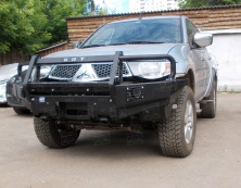 Бампер передний силовой с кенгурином алюминиевый KDT Mitsubishi L200 Triton   13012L