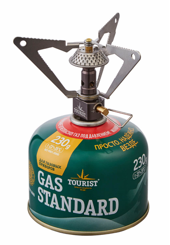 Горелка газовая TOURIST MEGA, под резьбовой баллон  TM-020