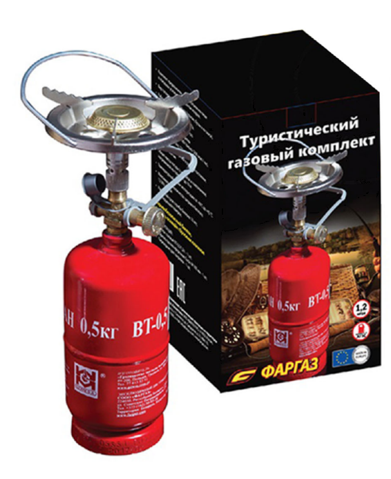 Туристический газовый комплект (Баллон 1,2 л + газовая горелка)  LPG-SET1