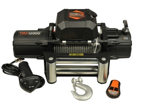 Лебедка автомобильная 4REVO 12000 24V со стальным тросом 4R-W121A-24